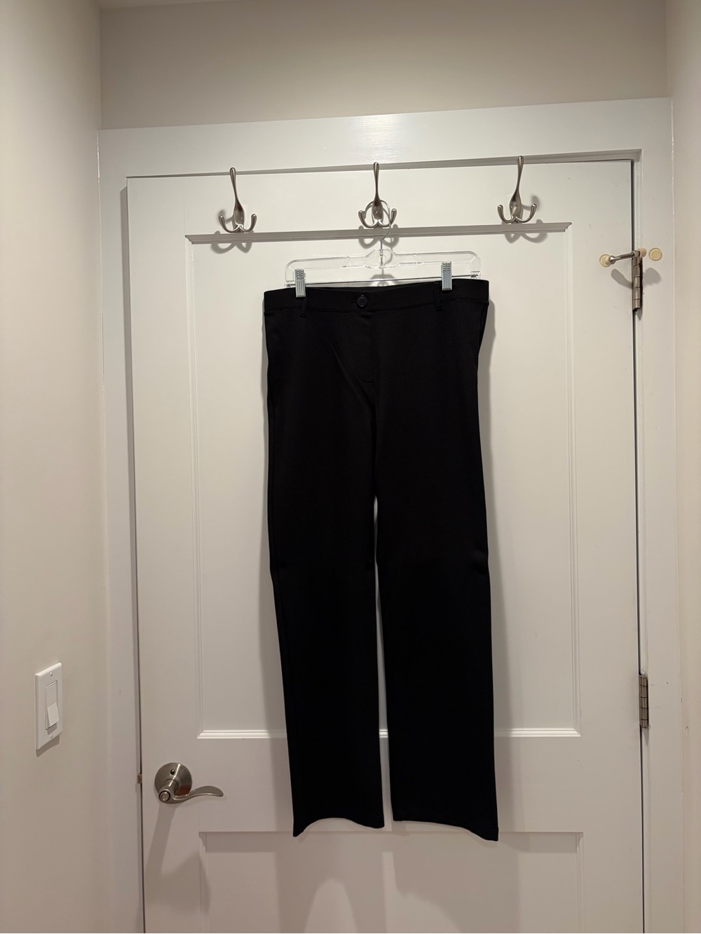 Betabrand Black Dress Pants with Button Waist